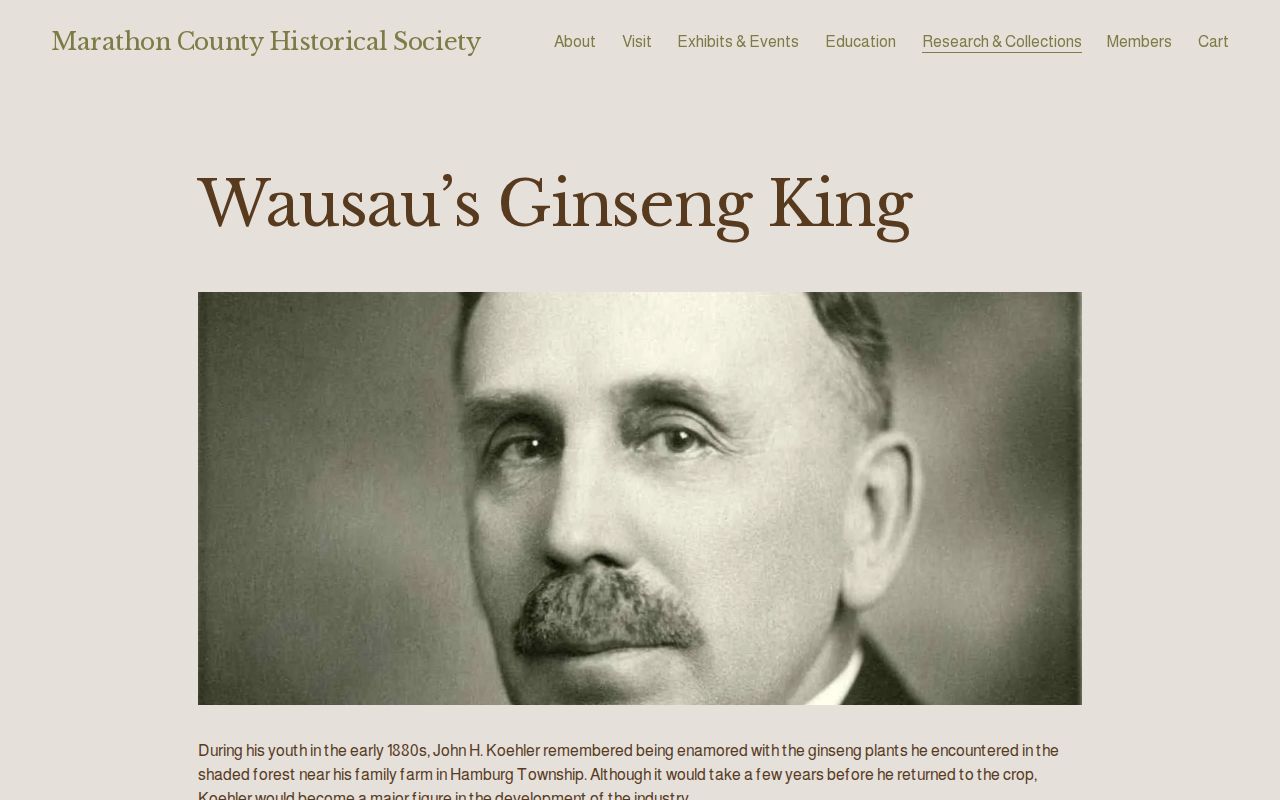Historical Wausau directory page from the Marathon County Historical Society archive