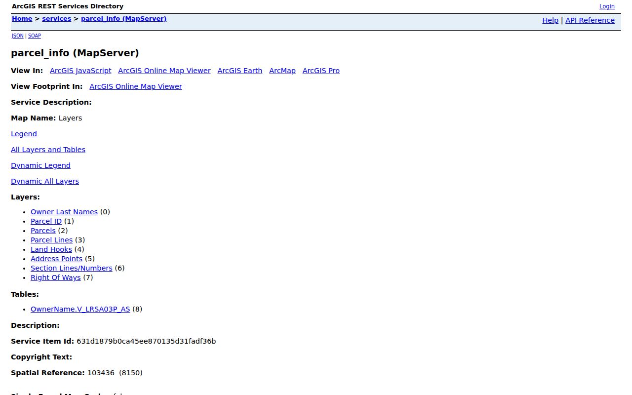 Wausau neighbors parcel information layers for a block search